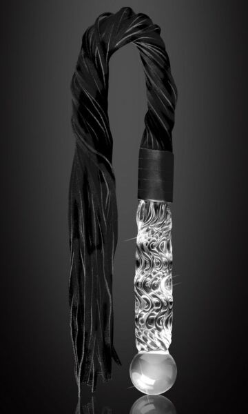 Plug anal en verre soufflé Pipedream Icicles N° 38 avec queue
