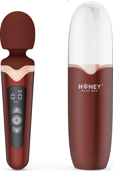 Wand de massage Honey Play Box Stormi de couleur rouge