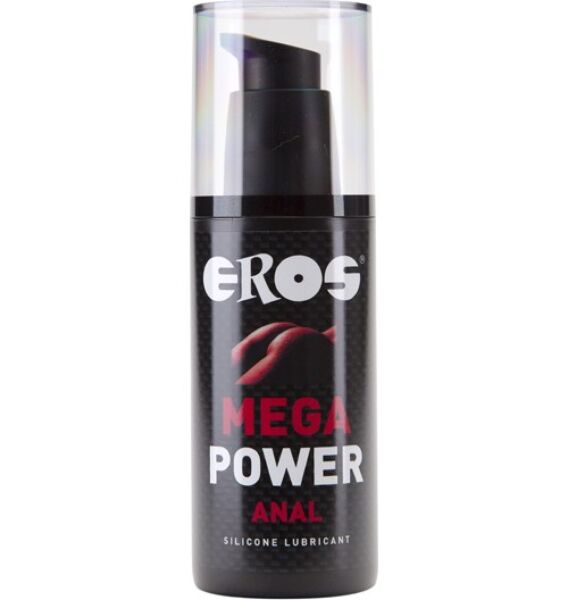 Lubrifiant anal Eros Mega Power Anal 125 ml dans son flacon avec pompe doseuse