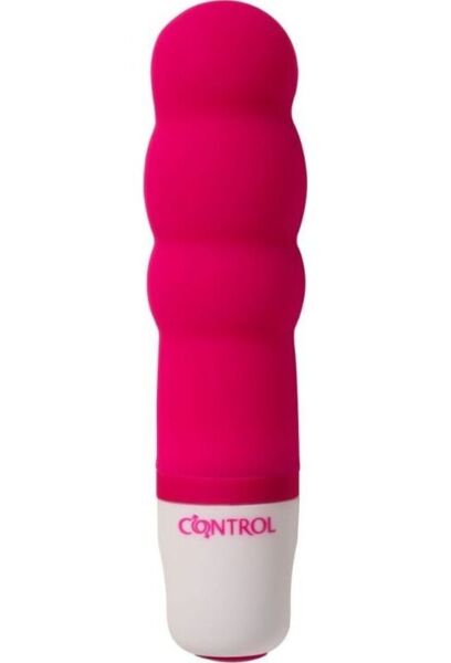 Mini-vibromasseur Control Velvet Secret en forme de trois sphères