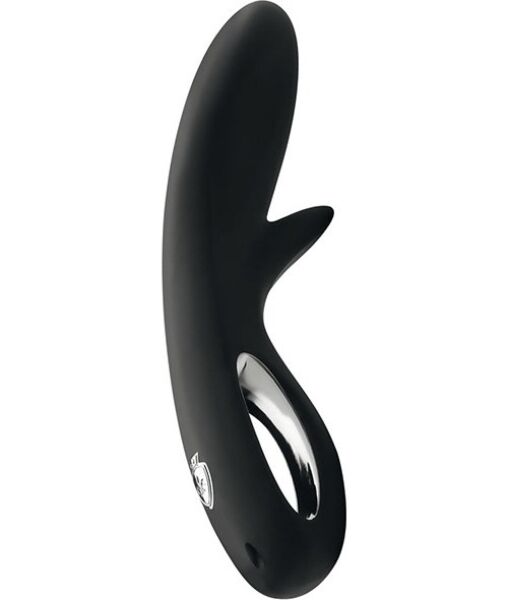 Dildo d'électrostimulation Mystim Tingly Timmy, noir avec manche chromé