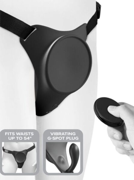 Gode ceinture Body Dock G-Spot Pro avec plaque de fixation, embout pour le point G et sangles réglables