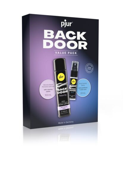 Pjur Back Door Value Pack, avec le lubrifiant Back Door Relaxing et le Back Door Spray