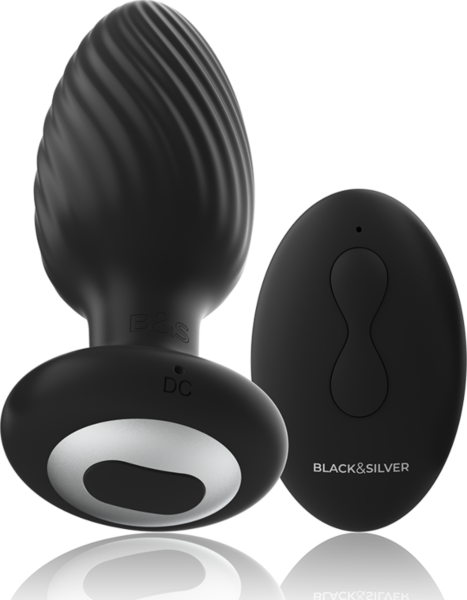 Plug anal vibrant Black&Silver Wells avec télécommande