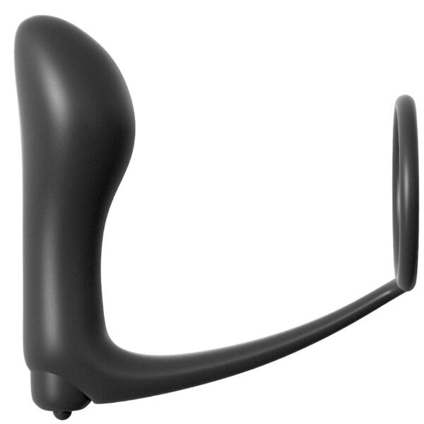 Plug anal vibrant Ass-Gasm Cockring d'Anal Fantasy Elite, avec son anneau pénien