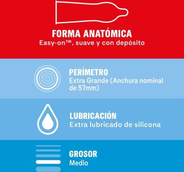 Boîte de préservatifs Durex Sensitive XL, 10 unités