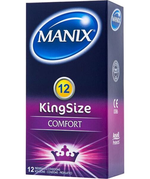 Boîte de préservatifs Manix King Size parfumés à la vanille