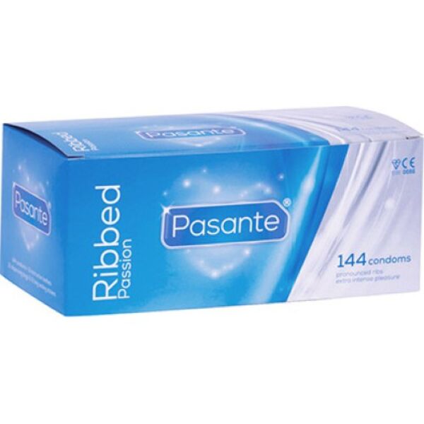 Boîte de préservatifs Pasante Ribbed Passion
