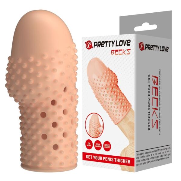Gaine pour pénis Pretty Love Geek's, avec des reliefs sur la surface extérieure