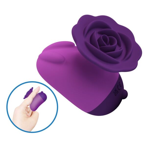 Stimulateur clitoridien Pretty Love Rabbit 7 modes, de couleur violette, avec une tête en forme de fleur