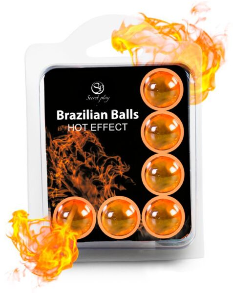 Coffret de perles de massage Secret Play 6 Brazilian Balls effet chaleur