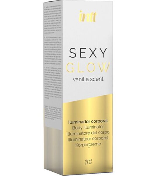Illuminateur corporel INTT Sexy Glow dans son flacon doseur