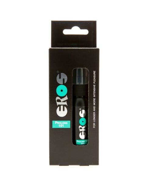 Spray retardant EROS Prolong 101 dans son flacon de 30 ml
