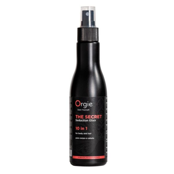 Flacon spray de la lotion pour le corps et les cheveux Orgie The Secret Seduction Elixir 10 en 1