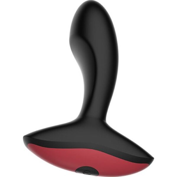 Masseur de prostate Magic Motion Solstice, noir, avec sa forme courbe et sa base large