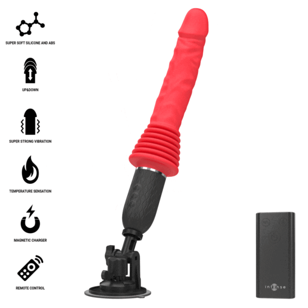Vibromasseur Intense Cynthia avec ventouse et télécommande sans fil