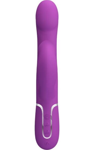 Vibromasseur rabbit Pretty Love BW-500012-3 en silicone, avec bras externe et perles