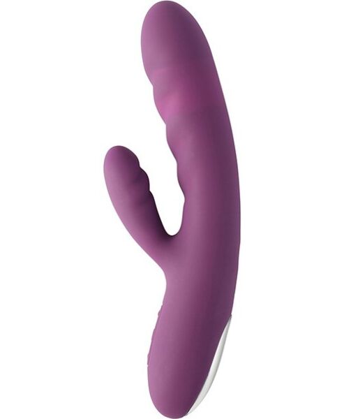 Vibromasseur rabbit SVAKOM Avery avec embout à va-et-vient et bras pour le clitoris