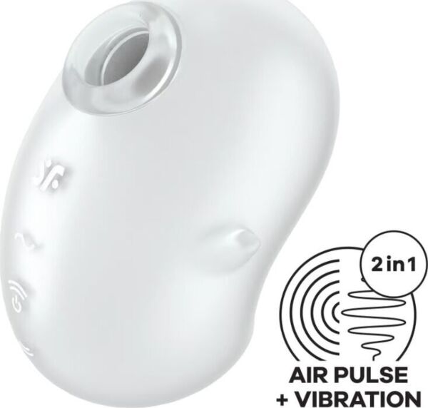 Vibromasseur lay-on Satisfyer Cutie Ghost blanc