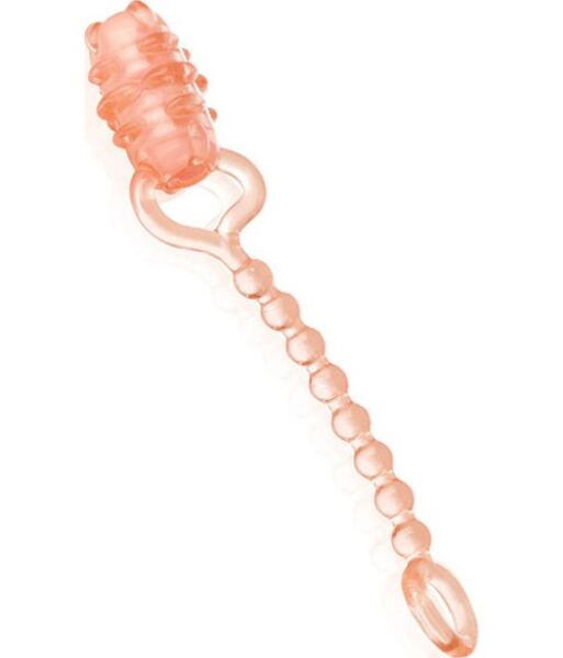 Vibromasseur jetable Screaming O Ohoney, orange transparent, avec son mini-vibromasseur et son anneau