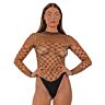 Body en filet long manches Lace par LJ