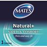 Préservatifs Mates Natural 3 Pack avec texture lisse