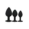 Set de 3 Plugs Anaux Toosh | Silicone avec base ornée