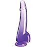 Dildo King Cock 19cm Transparent Morpho Réaliste