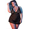 Ensemble BABY DOLL & G-SET en dentelle et tissu élastique