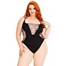 Body Shredded Thong Leg Avenue pour tailles 14-18