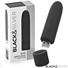 Vibromasseur bullet BLACK&SILVER GERI 10 x 2,2 cm