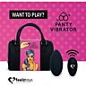 Feelztoys - braguita vibradora con mando - negro