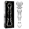 Dildo en verre borosilicaté nébuleux
