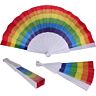 Éventail en tissu PRIDE - Drapeau arc-en-ciel
