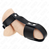 Anneau pénien KINK - Anneau cage cuir réglable