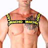 Arnes Homme MACHO UNDERWEAR - Harnais Double Jaune