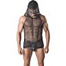 Camiseta ANAIS MEN ARES avec capuche en mesh