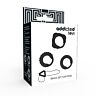 Addicted toys set 3 anillos pene negro
