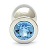cristal Swarovski aquamarine plug anal xl 96cm / 27mm
