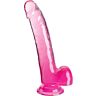 Dildo King Cock Clear 20.3 cm avec ventouse