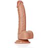 RealRock - Pénis Réaliste Courbé avec Testicules et Ventouse - 7''/ 18 cm
