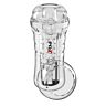 Masturbateur PDX ELITE VIEWTUBE PLUS Transparent 21 cm