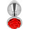 Plug Anal KINK avec ornement de rose rouge