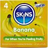 Préservatifs SKINS Pack de 4 au goût de banane
