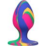 Plug Anal CALEXOTICS Cheeky Medium Tie Dye avec base ventouse