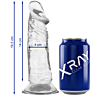 Dildo X RAY XRAY CLEAR COCK 16,5 cm | Sensation réaliste