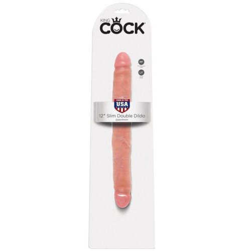 Dildo double KING COCK 30 cm - Tactile et réaliste
