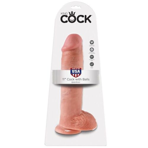 Dildo King Cock 28 cm avec testicules pour harnais