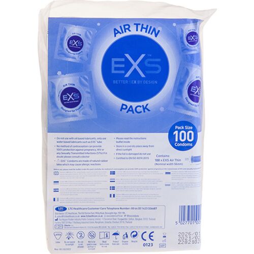Préservatifs Exs Air Thin 100s - Sensation peau à peau