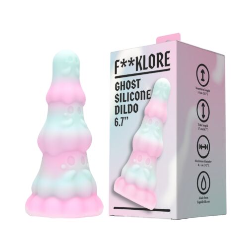Dildo F**kLore Ghost en silicone avec ventouse